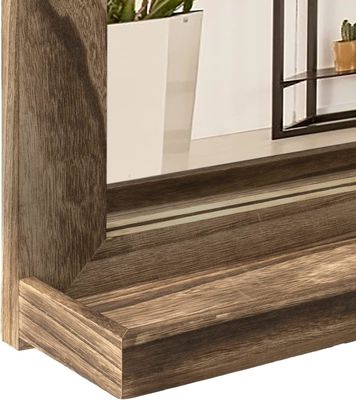 Hochmenge Bauernhaus Dekor Wandspiegel mit Regalvorteil und Anzahl der Ebenen Einzel