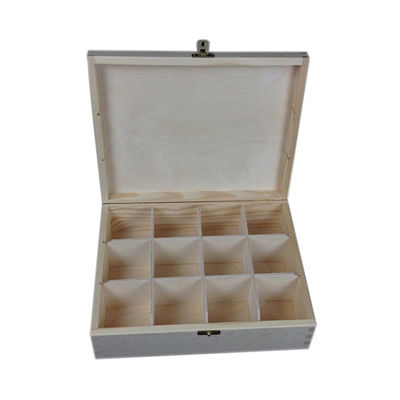 Klares Deckel Holz-Tee-Speicher für Druck Laser-Gravure Natur-Umweltfreundliche Design