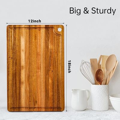 Als Ihre Anfrage Schneidebrett mit Saft Rillen Griff Akazienholz Schneidebrett