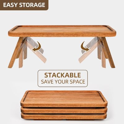 3 Stufe Holz Cupcake Tower Display Stand Akazienholz Klappschachtel für Teil