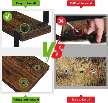 Holz-Display-Stand Funktion Platz sparen 3 Stufe Küche Zähler Gewürzregal Organisator