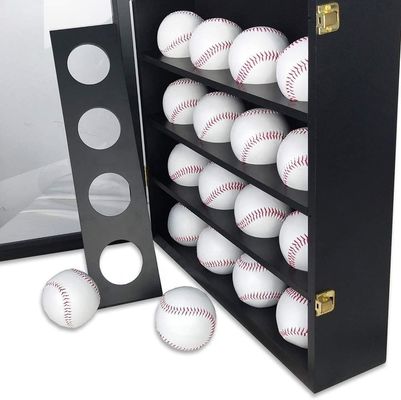 Holz und Acryl Schwarz 20 Baseballkasten Schrank zur Aufbewahrung von Sportdenkmälern