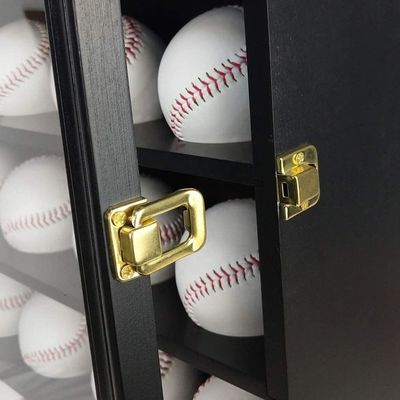 Holz und Acryl Schwarz 20 Baseballkasten Schrank zur Aufbewahrung von Sportdenkmälern