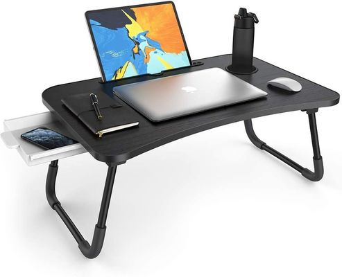 Schreibtisch mit verstellbarer Höhe, Klappschreibtisch mit Schublade und Becherhalter