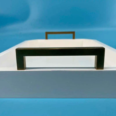 Benutzerdefiniertes Logo Akzeptables weißes Holz-Teller mit Handgriffe aus Akazienholz