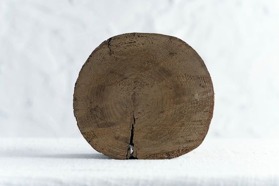 Seidenschirmdruck Rustikale Live-Edge Rückgewinnung Holzstand für Innenhausdekoration