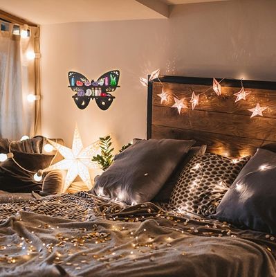 Moderne Lagerbehälter für Schmetterling Holz Wand Schwimmbänder in Holz