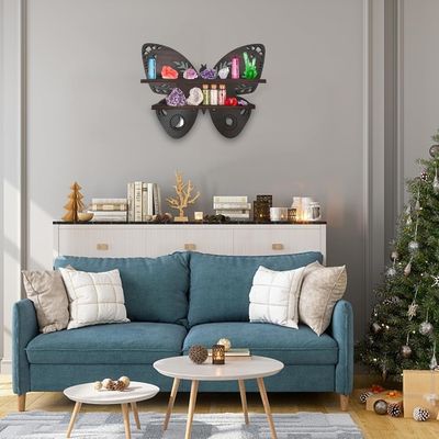 Moderne Lagerbehälter für Schmetterling Holz Wand Schwimmbänder in Holz