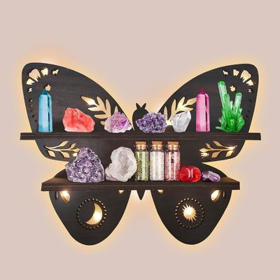 Moderne Lagerbehälter für Schmetterling Holz Wand Schwimmbänder in Holz