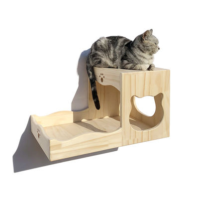Modernes Design Katzenbaumhaus Möbel für kleine Haustiere aus Holz