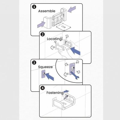 Gestalten Sie eigene Farbe und Größe Moderne MDF Holz U-Form-Stil für Anpassungen Projekte