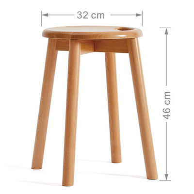 Postverpackung N Modernes Design Kleiner runder Holzhocker für die Küche Wohnzimmer Heimdekoration Möbelhocker
