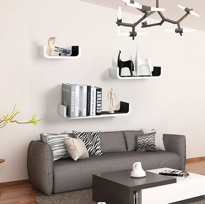 Gestalten Sie eigene Farbe und Größe Moderne MDF Holz U-Form-Stil für Anpassungen Projekte