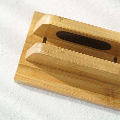 Funktionales Design Bamboo Laptop Stand Halter mit verstellbarem Dock passt zu allen MacBook Multifunktionales
