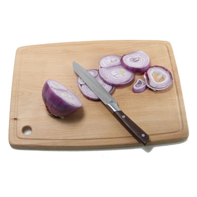 Funktionale und langlebige Massivholz-Buchschneidetafel mit Handgriff