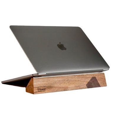 Funktionales Design Holz Laptop-Stand für Macbook Multifunktionales und ergonomisches