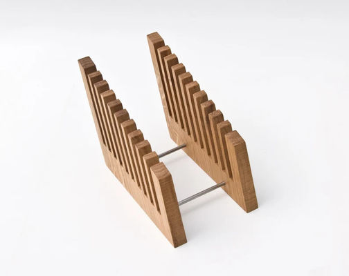 Schreibtischorganisation mit Holzdateihalter und Druckfunktion stilvoll gestaltet