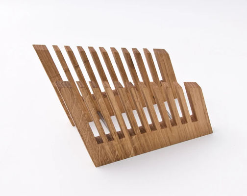 Schreibtischorganisation mit Holzdateihalter und Druckfunktion stilvoll gestaltet