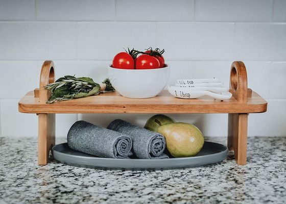 Individuelles Logo Elegantes Handgemachtes Heimdekor Schalter Organisator Käsebrett