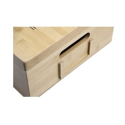 Holzkonstruktion Handgefertigte rechteckige Schuhbox mit Laserdruck