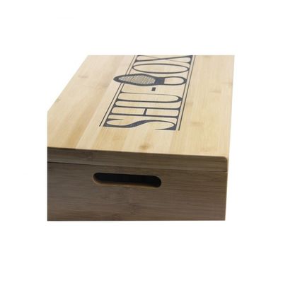 Holzkonstruktion Handgefertigte rechteckige Schuhbox mit Laserdruck