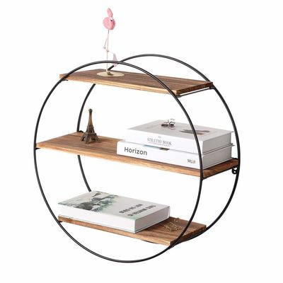 Schwebendes Hochregal für Bilderrahmen und Ausstellungsregalen in Holzmetall