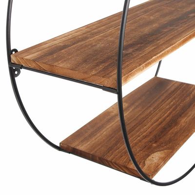 Schwebendes Hochregal für Bilderrahmen und Ausstellungsregalen in Holzmetall