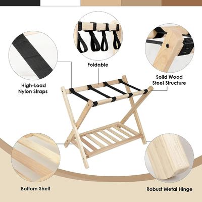 Gepäckregalen mit Hülle und schweren Nylongurten