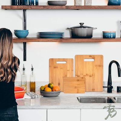 Extragroße 3-teiliges Bambus-Schnittbrett für die individuelle Größe und den Seidenbilddruck