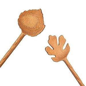 Geschäftsgeschenke 6-teiliges Holz Salat Löffel und Gabeln Set kostenlose Probe angeboten