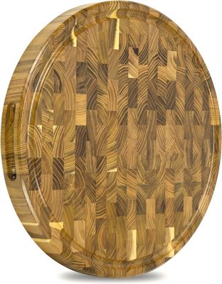 Kundenbetreuung 15 Zoll Holz Schneidbrett mit umweltfreundlichem Design und Saft-Rohr