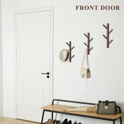 Holzhaken Wanddekor Hanger für Schlafzimmer und Badezimmer hinter Türen / an den Wänden Funktion