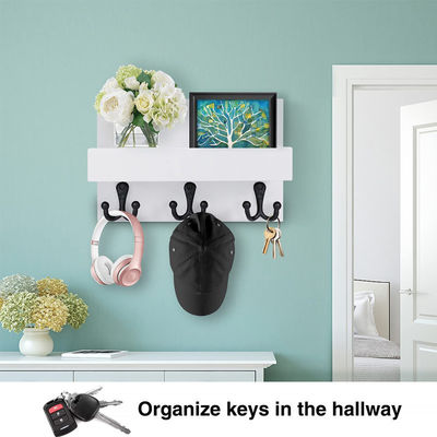 Doppelstufige Wandmontage Lagerregal Magnetische Heim-Hängende Organisator-Rack mit Schlüsselhoßer