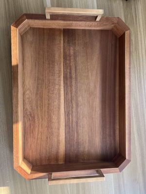 Individuelle Designs Großes Landhausstil Holz Rechteckservicefach für Kaffeetisch