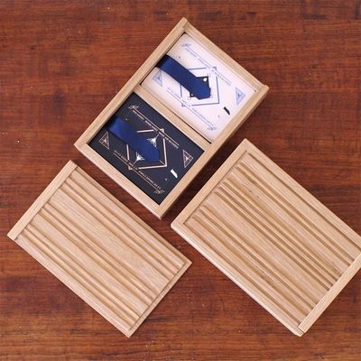 Anpassbare Farbe Holz-Schieberdeckel Box für Visitenkarte in einfachen Farben