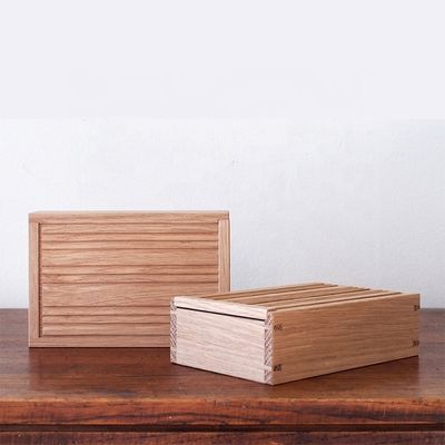 Anpassbare Farbe Holz-Schieberdeckel Box für Visitenkarte in einfachen Farben