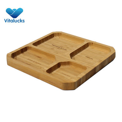 Umweltschonende Bambus-Teller für Lebensmittel Umweltschonende und anpassungsfähig