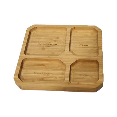 Umweltschonende Bambus-Teller für Lebensmittel Umweltschonende und anpassungsfähig