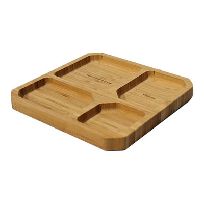 Umweltschonende Bambus-Teller für Lebensmittel Umweltschonende und anpassungsfähig