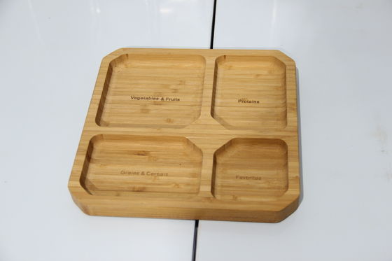 Umweltschonende Bambus-Teller für Lebensmittel Umweltschonende und anpassungsfähig