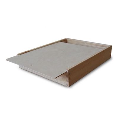 Kostenlose Mustergebühr Pinienholz Schieberegler Top Holz Geschenkbox mit individuellem Logo akzeptabel