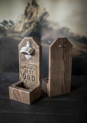 Holzgriff Bierflaschenöffner Idealer Trauzeugen-Geschenk mit personalisiertem Logo