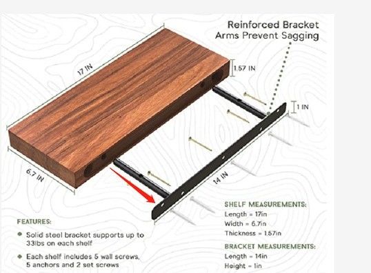 Fließendes Regal aus massivem Eichenholzblock - eine platzsparende Lösung für Mango Acacia