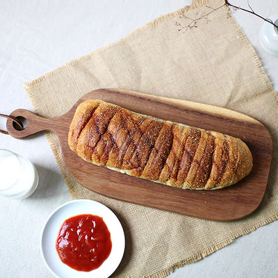 Handgefertigte Walnusskäse Brot Schneidebrett Holz Servierfach mit Balance-Design