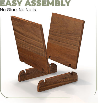 Massiv Walnussholz Vinyl-Plattenhalter Flip-Display für Multifunktions-Design-Speicher