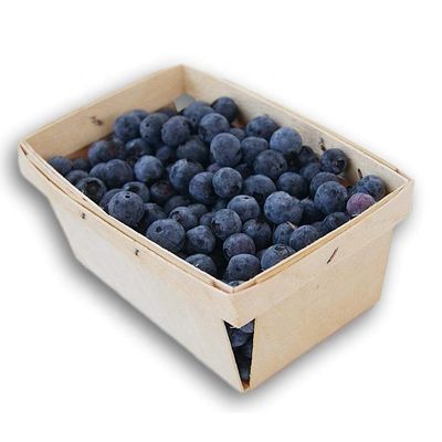 Handgefertigtes Industriegeschenk Handwerk 4x4 Zoll Veneer Holzkiste zum Sammeln von Früchten und Beeren