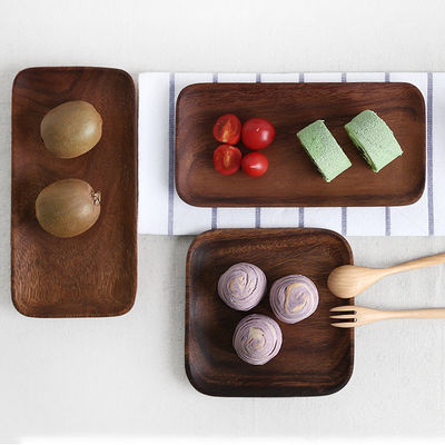 24.8x12.8x2cm umweltfreundliche Holzservierfächer im Nordic-Stil mit kostenloser Probe