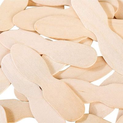 Custom Logo Holz-Eis-Sticks Personalisierte Mini-Löffel aus Birkenholz