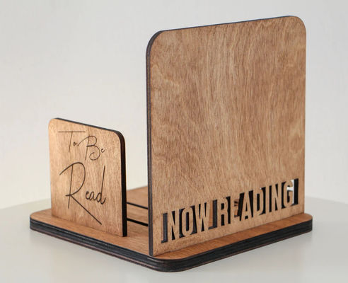 Custom Logo Quadrat Holz Bücherregal für den Muttertag Geschenkbuch Lagerung und Organisation