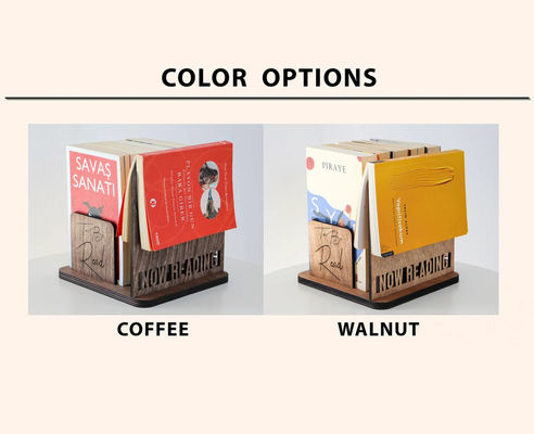 Custom Logo Quadrat Holz Bücherregal für den Muttertag Geschenkbuch Lagerung und Organisation